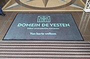 Reclame mat voor binnen vanaf 75 x 85 cm